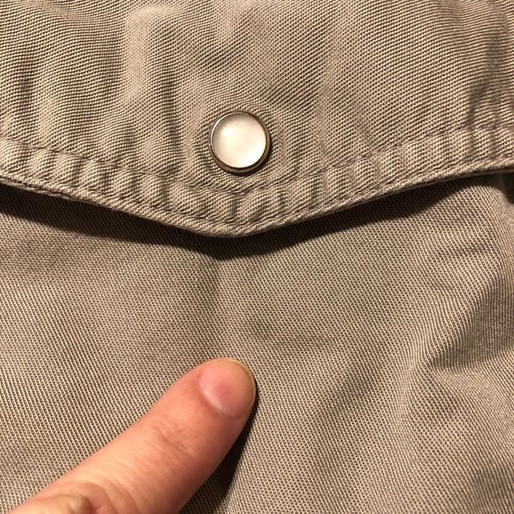 Benchmark FR HRC1 Vented Gray Button Down Pearl Snap Long Sleeve Men's Size 2X - Picture 9 of 12